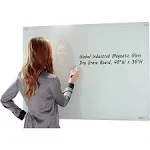 Global Industrial Magnetic Glass Whiteboard