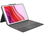 Logitech Combo Touch for iPad (7th, 8th and 9th generation) keyboard case with trackpad, wireless keyboard, Smart Connector technology - Graphite - Great Gifts Club