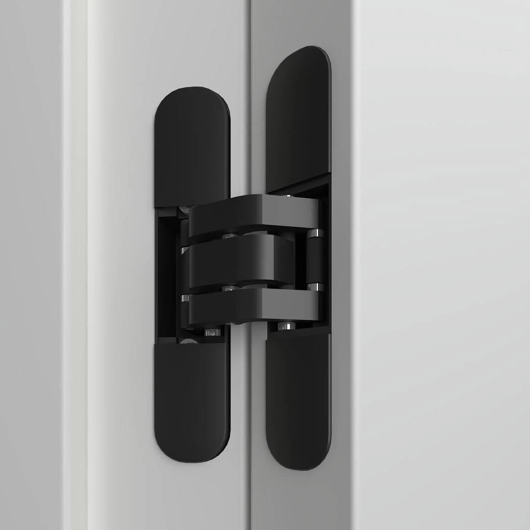 Hidden Invisible Concealed Heavy Duty Door Hinge 3D 3-Way Adjustable 180 Degree Swing for Interior Doors