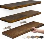 Floating Shelves, Wall Mounted Rustic Wood Shelves Small Hanging Shelf 