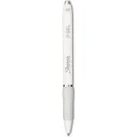 Sharpie S-Gel Fashion Barrel Gel Pen, Retractable, Medium 0.7 mm, Black Ink, Pearl White Barrel, Dozen