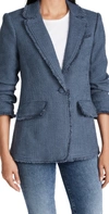 Khloe Boucle Blazer In Shadow