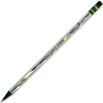 Ticonderoga Noir Pencils, Solid Black Wood, No. 2. HB - 12 pencils