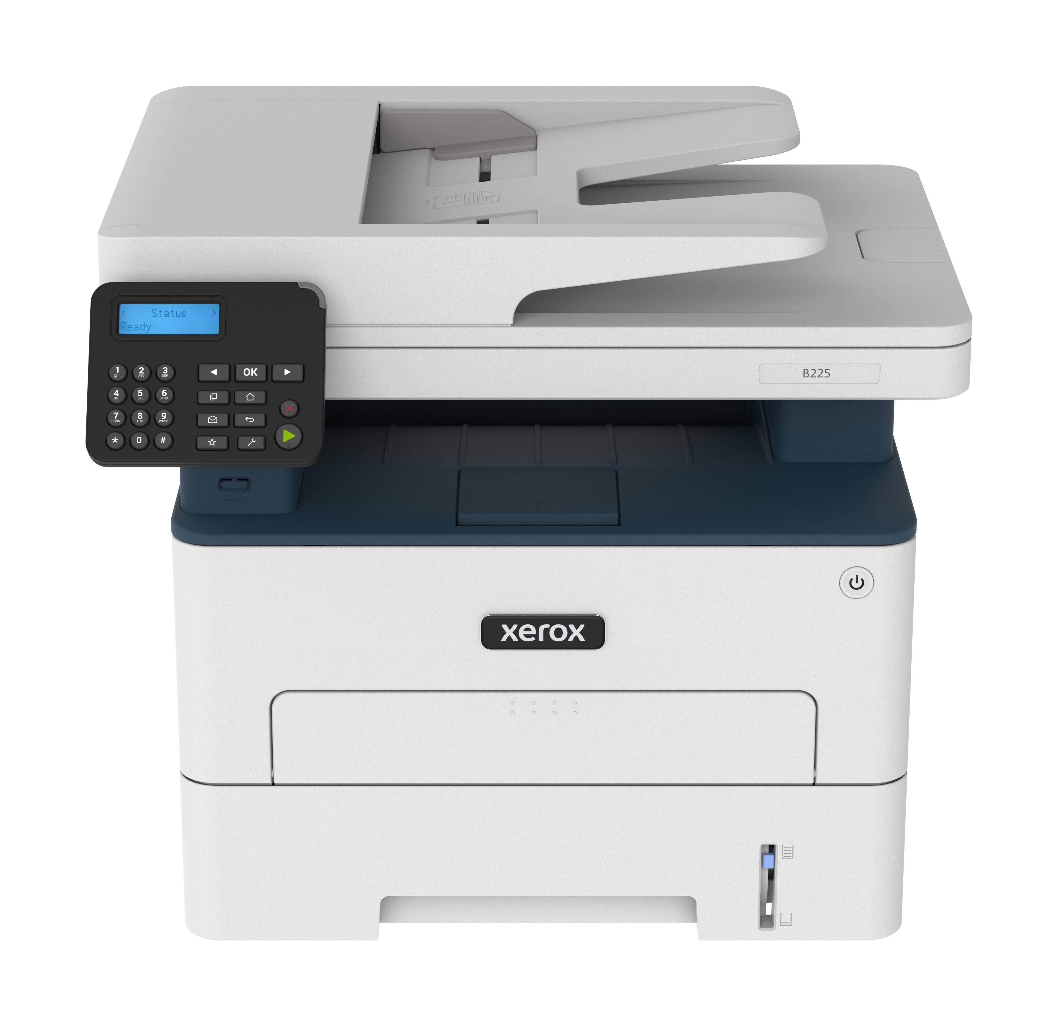 Xerox B225/DNI Multifunction Monochrome Printer, Print/Scan/Copy, Black and White Laser, Wireless, All in One