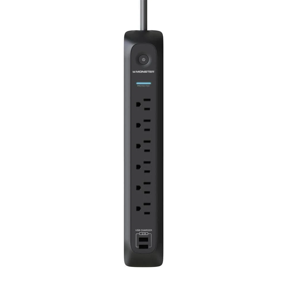 Monster 6 ft. 6-Outlet Surge Protector