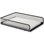 TruRed Wire Mesh Document Tray Legal Matte Black TR57566CC