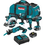 Makita XT510SM 18V LXT Lithium-Ion Cordless 5-Pc. Combo Kit