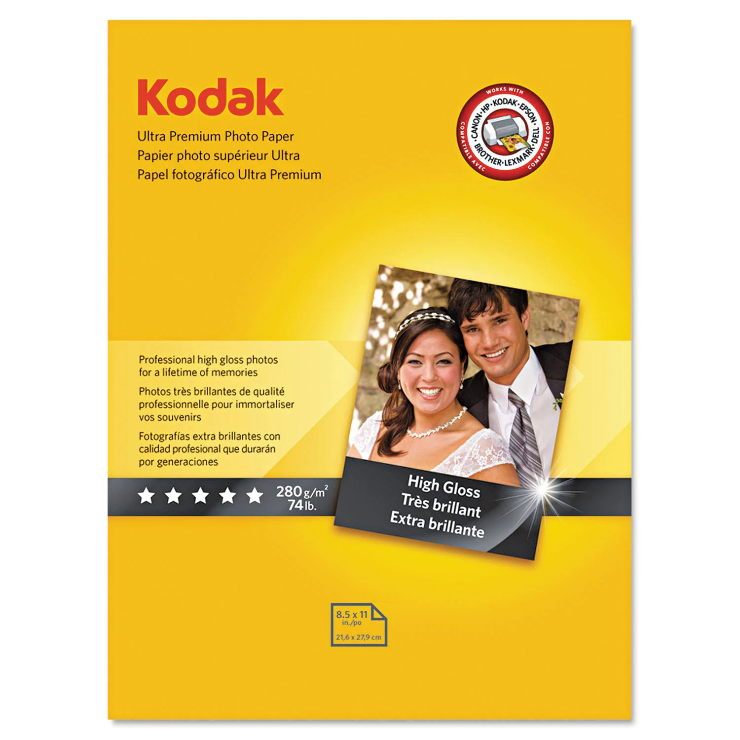 Kodak Ultra Premium Photo Paper 10 mil High-Gloss 8-1/2 x 11 25 Sheets/Pack