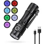 Wurkkos TS25 EDC Rechargeable Flashlight 4000Lm LED Flashlight High Lumens RGB ...