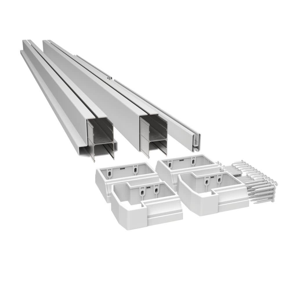 6'x36 T-Top Vinyl Rail for Decorative Screen Panel Infill, Khaki