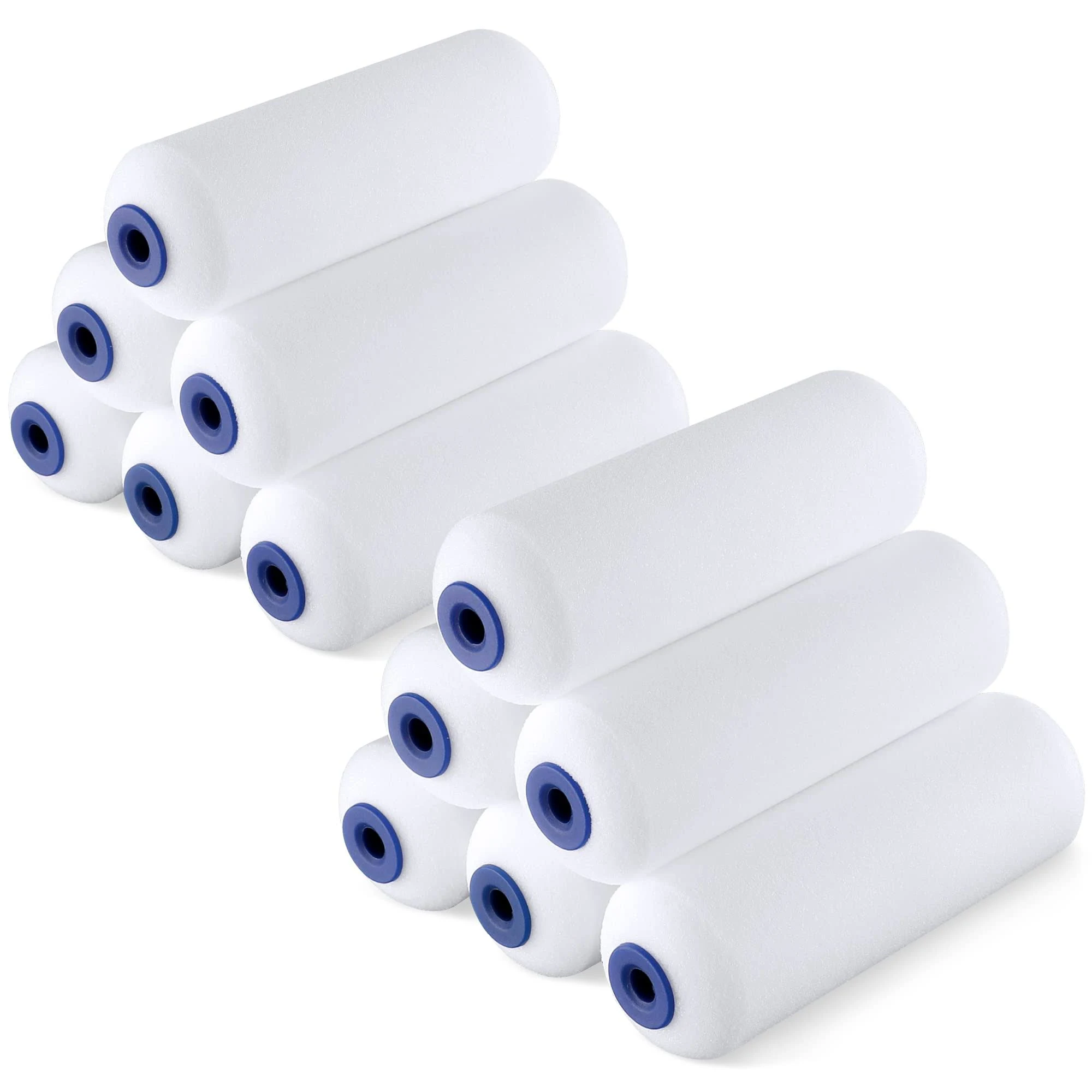 WORKPRO 12-Pack Foam Paint Roller Small Paint Roller