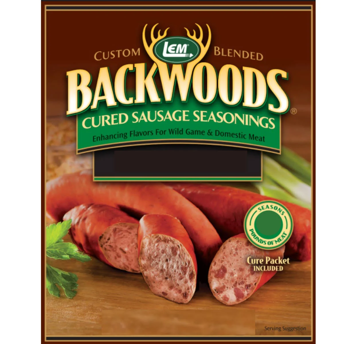 Backwoods Cured Sausage Seasoning with Packet, Summer Sausage