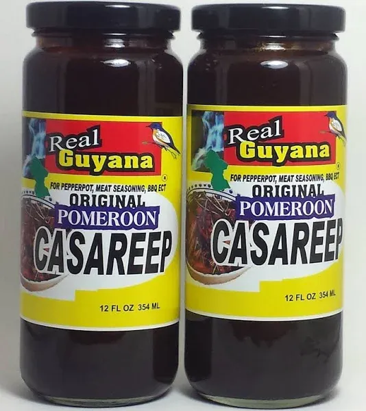 Real Guyana Original pomeroon Casareep - 12 oz (2-Pack)