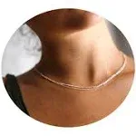 Dainty Choker Necklace for Women, Silver Plated Layered Satellite Bead  Necklace