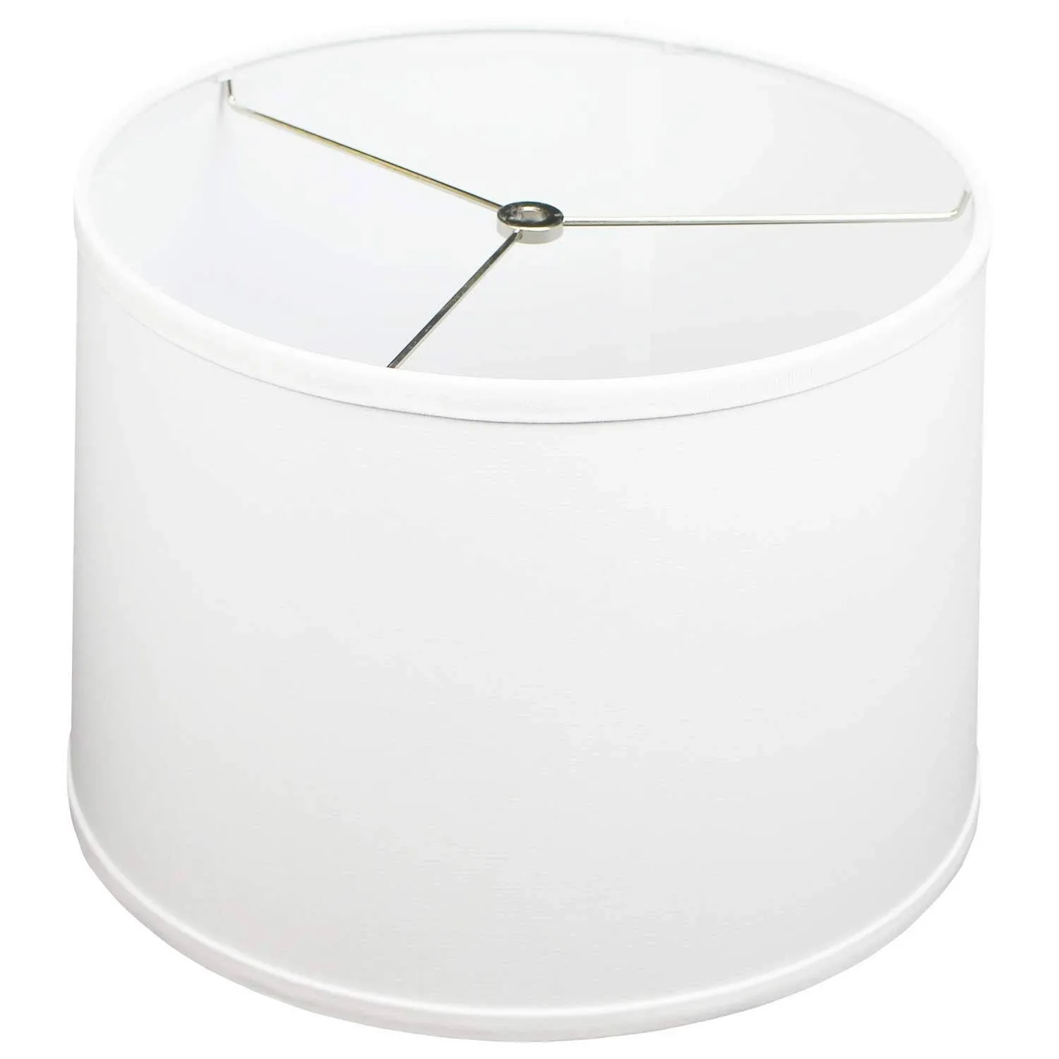 FenchelShades.com 13" Top Diameter x 14" Bottom Diameter 10" Slant Height Lampshade USA Made (Linen White)