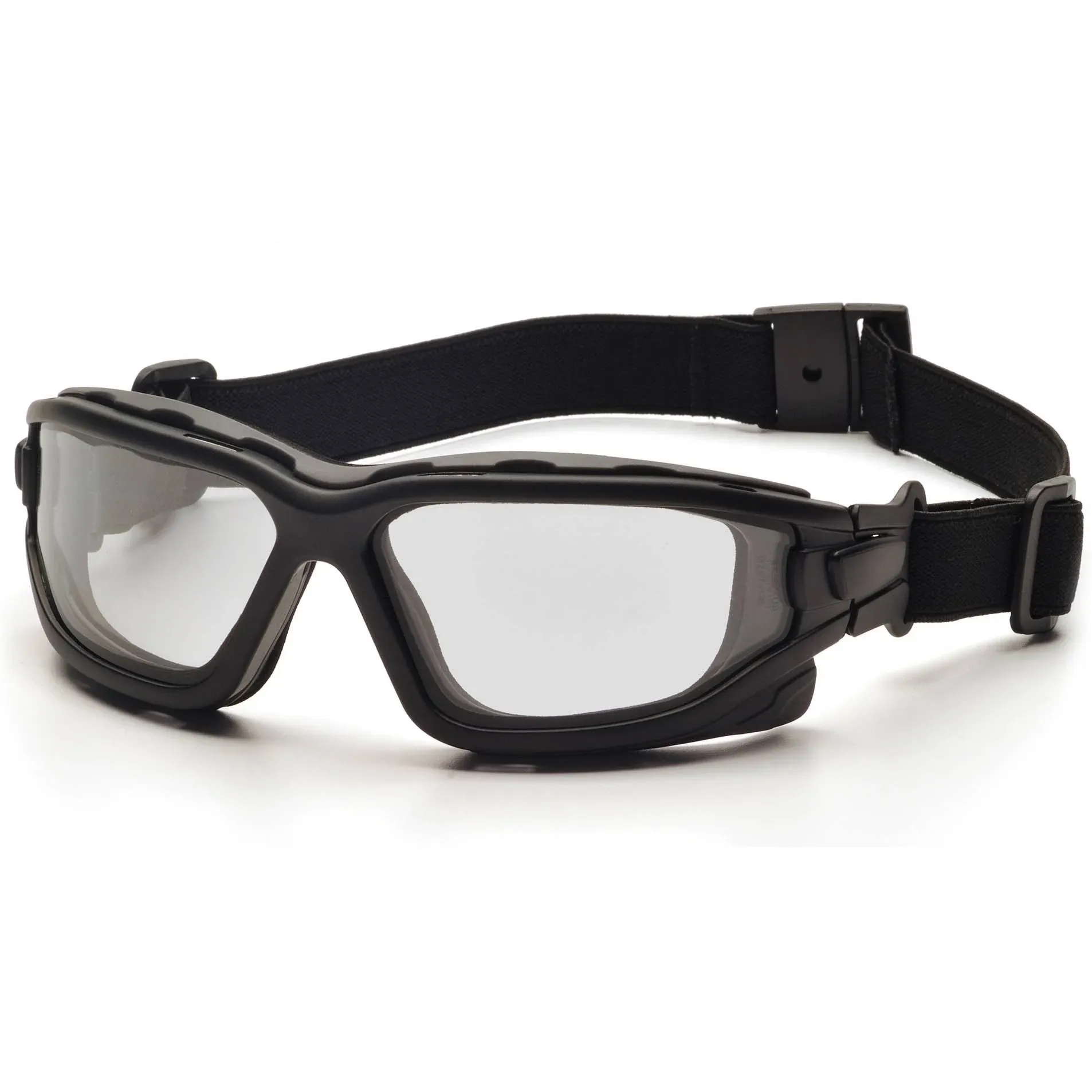 Pyramex I-Force Black Frame Clear Anti Fog Lens Sealed Eyewear