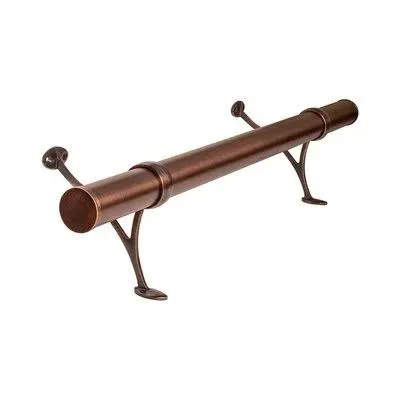 OUTWATER 6' Bar Foot Rail Kit - Complete Undercounter Mount Hardware and Tubing, Oil Rubbed Bronze Finish