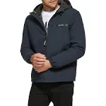 Calvin Klein Long Sleeve Hooded Stretch Jacket, Mens, S, Navy