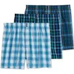 Jockey Classic Wovens Full Cut Boxer 3-Pack - Blue - Boxers