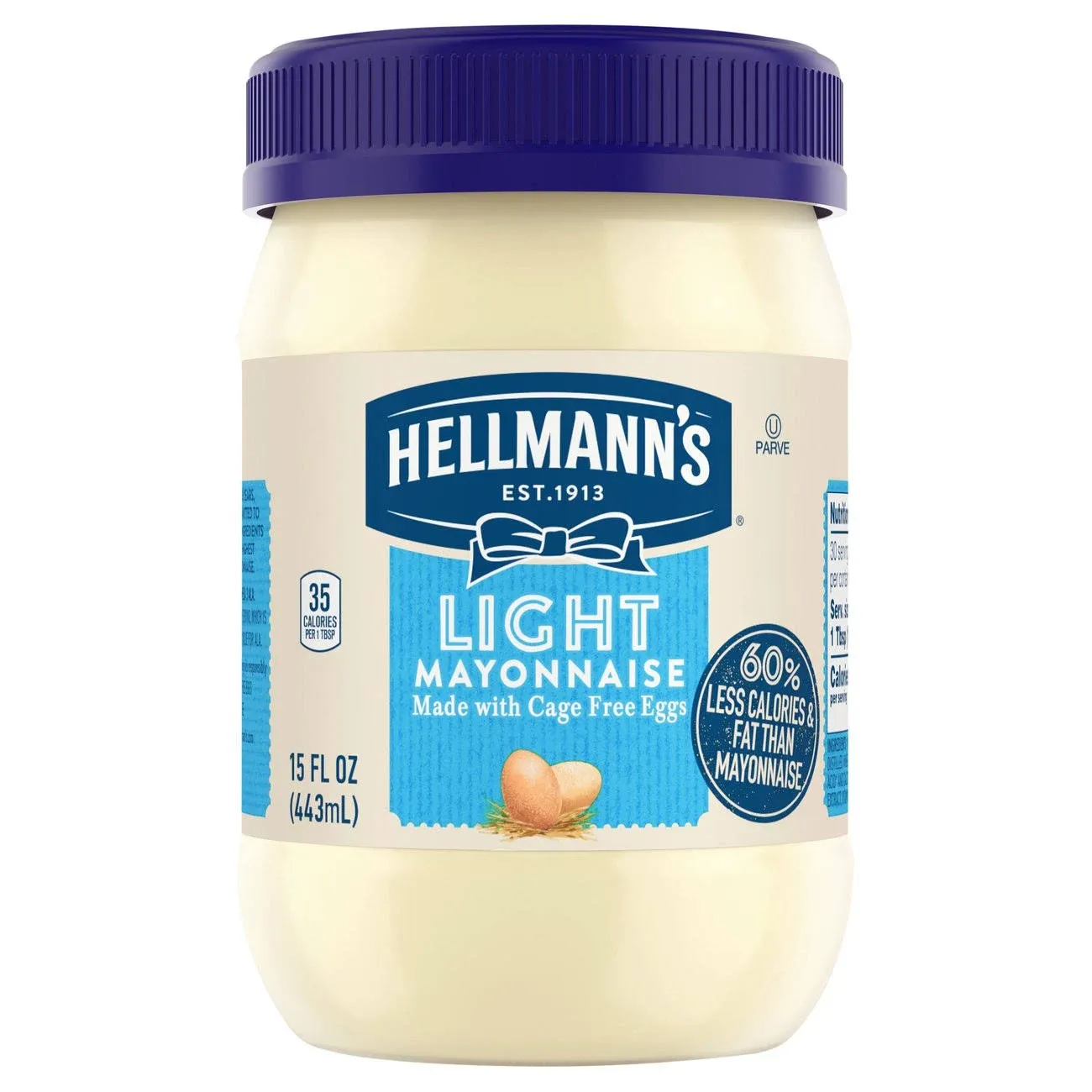 Hellmann's Vegan Mayonnaise Jar Made with Non GMO Sourced Ingredients, No Artificial Flavors or Colors, No Cholesterol, Gluten Free, 1 gallon, Pack of 4