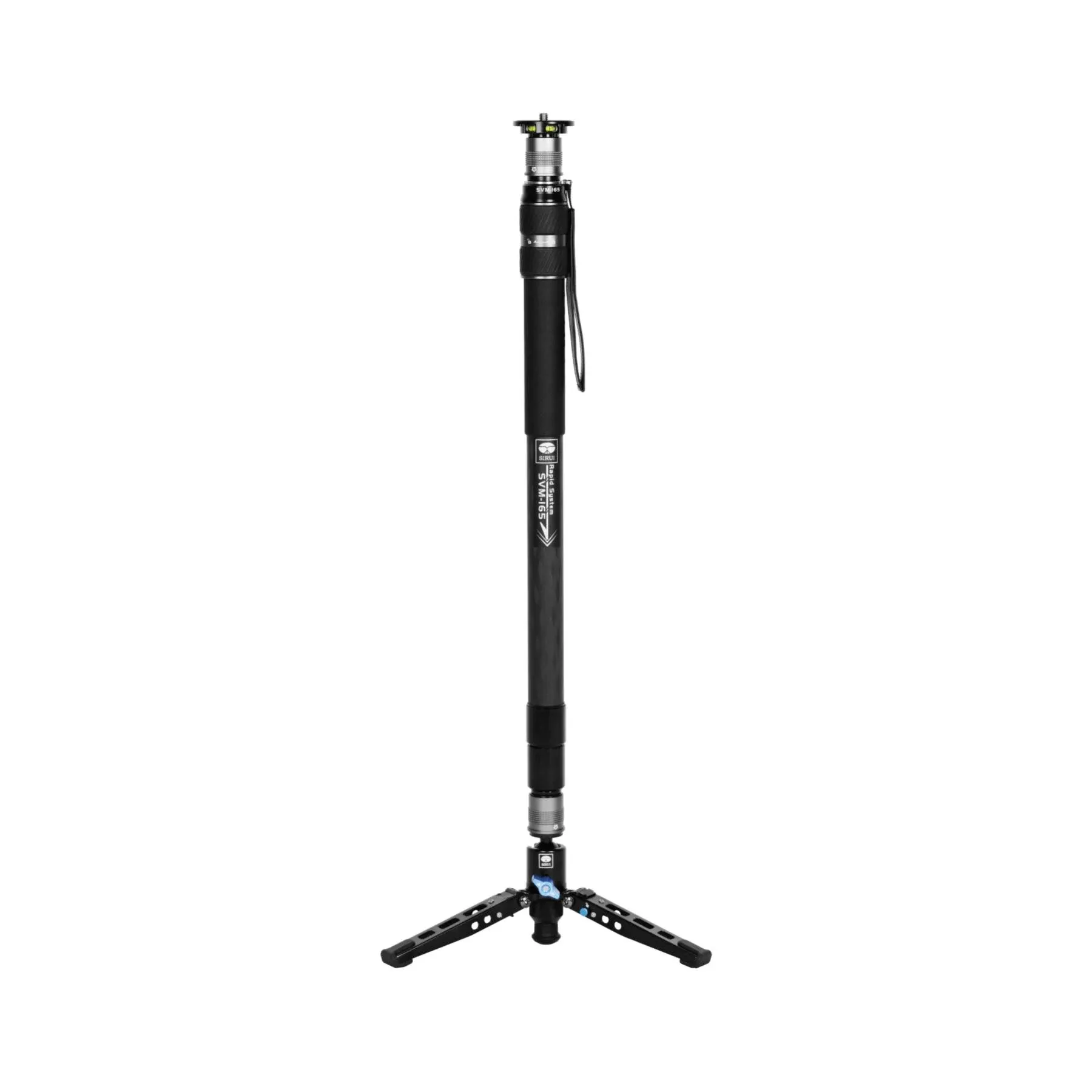 SIRUI SVM-165 Rapid Monopod for Cameras, 65” Carbon Fiber Monopod with Feet, One-Step Rapid Height Adjustment, Lightweight Travel Monopod for DSLR Camera, Modular 3 in 1, Max Load 22lbs