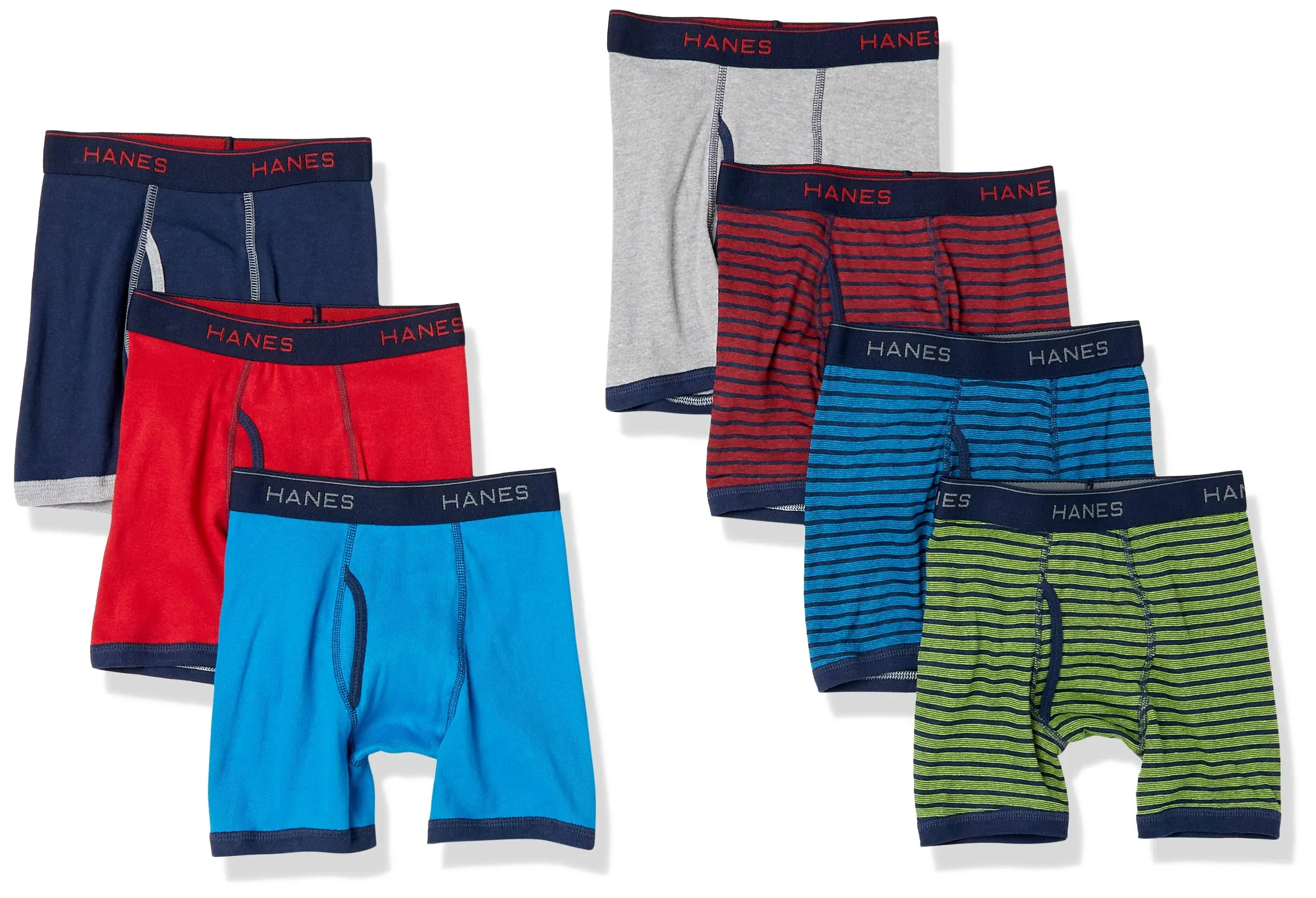 Hanes Boys' and Toddler Underwear, Comfort Flex Waistband Boxer Briefs, Multiple Packs Available