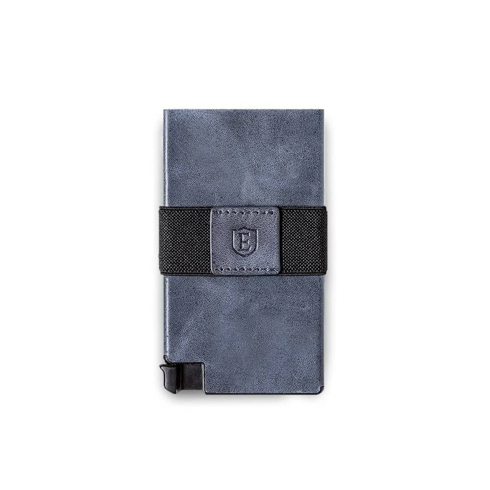 Ekster | Senate Cardholder 3.0 | Best Leather RFID Blocking Cardholder Steel Blue