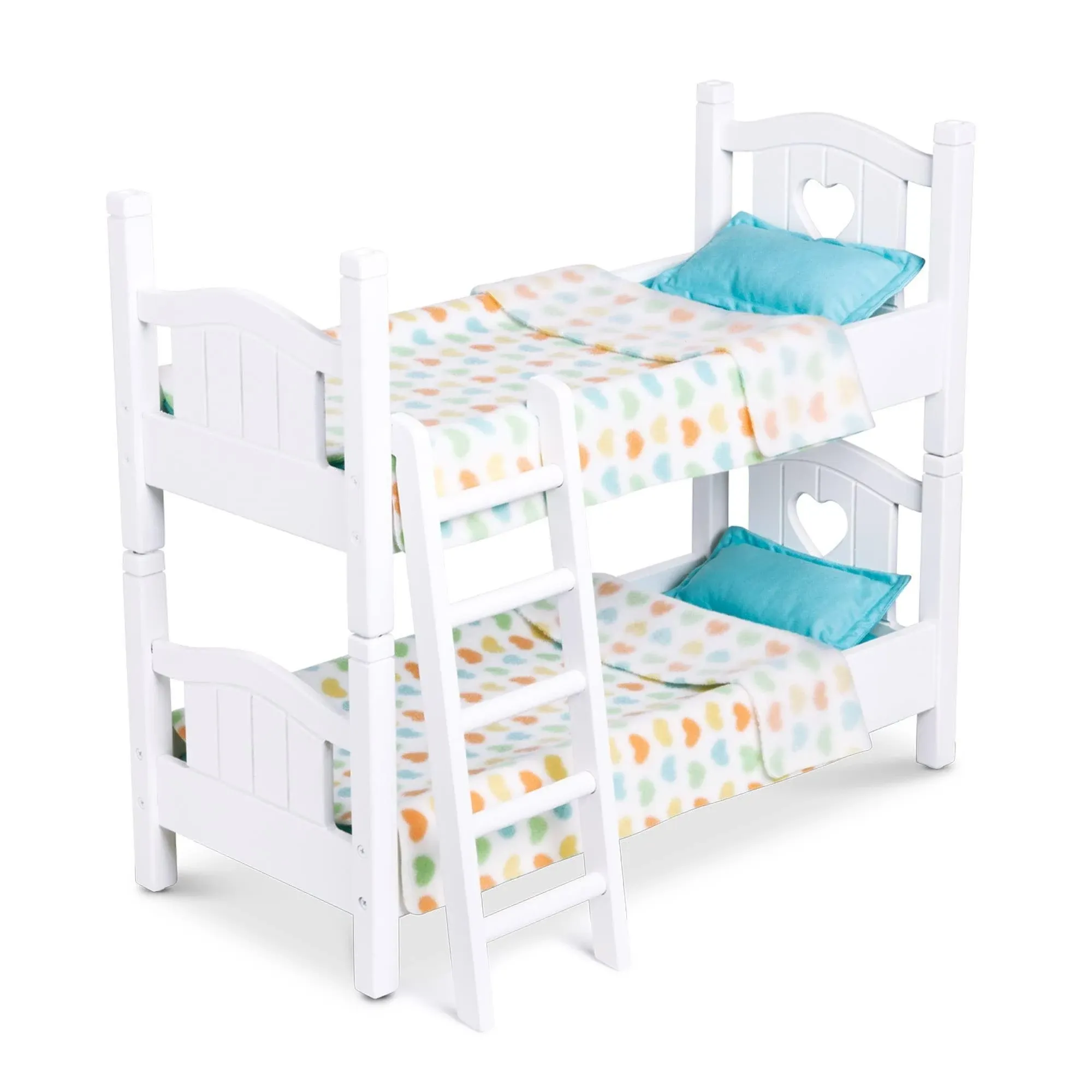 Melissa & Doug Mine to Love Wooden Play Bunk Bed for Dolls Up to 18 inches ...