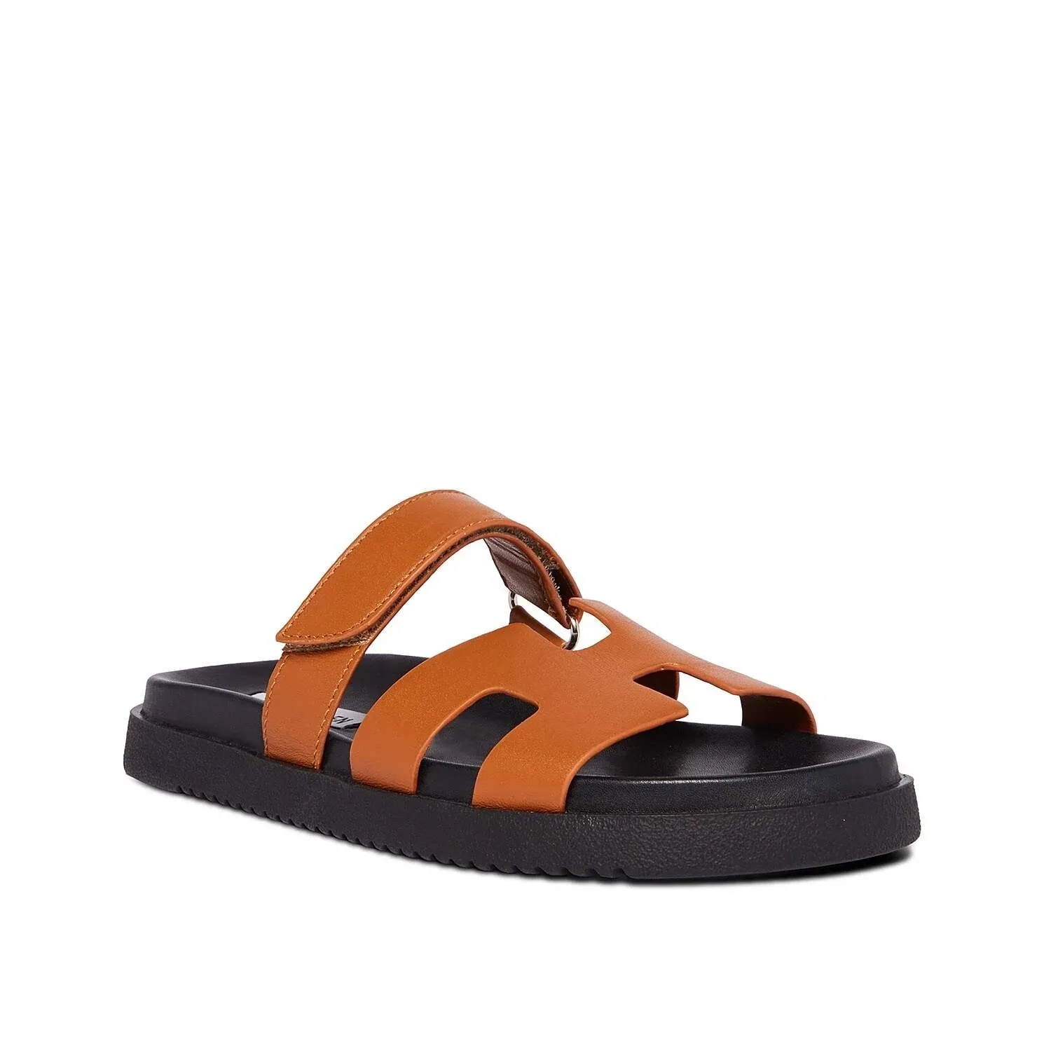 Steve Madden Mayven Leather Slide Sandals - 5.5M