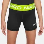 Nike Older Kids Pro 3in Shorts in Black/White | XS