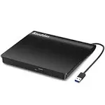 Slim External USB 3.0 DVD RW CD Writer Drive Burner Reader Player For Laptop PC