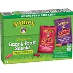 Annie's Homegrown Organic Bunny Fruit Snacks Variety Pack (12 Pouches)