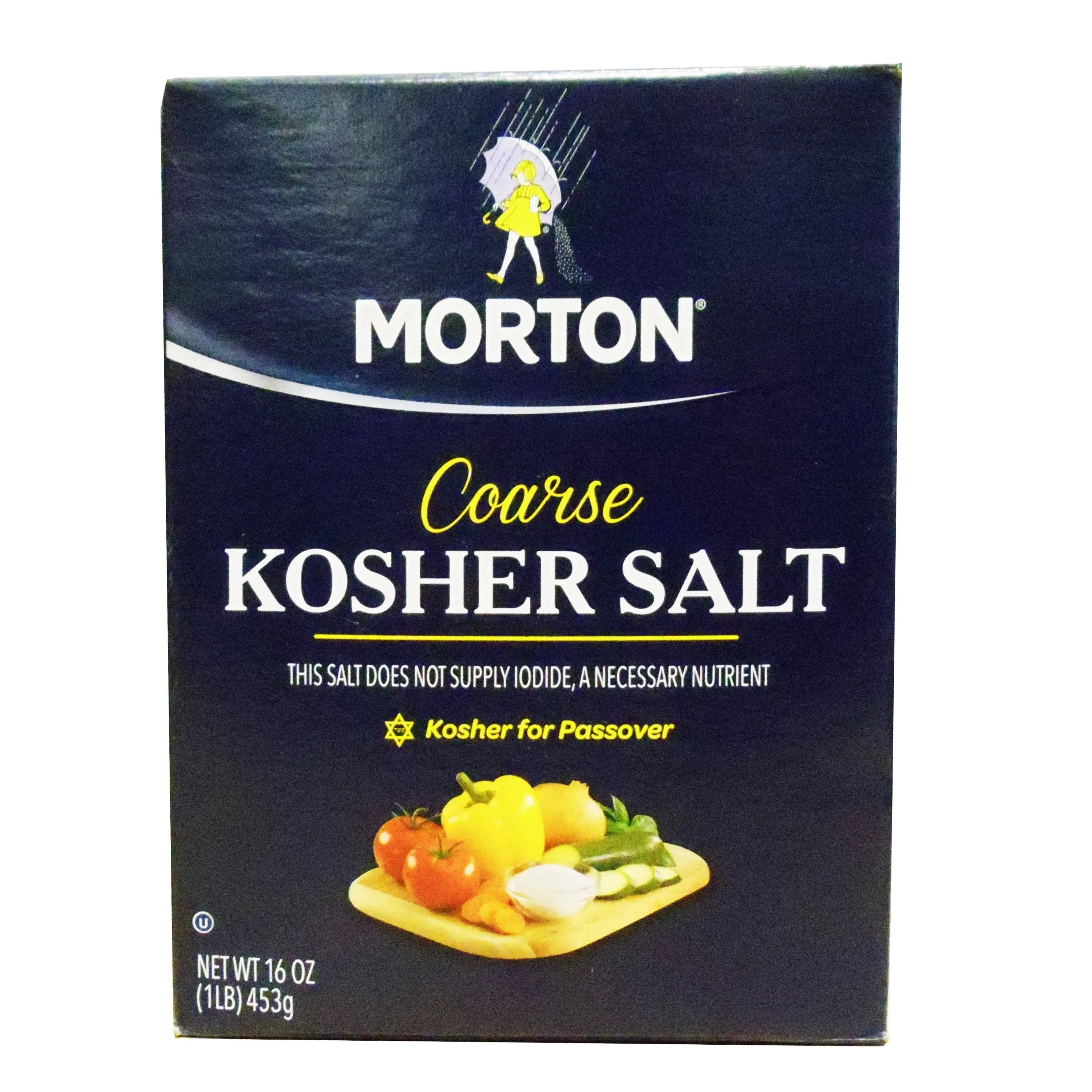 Morton Salt, Kosher, Coarse - 16 oz