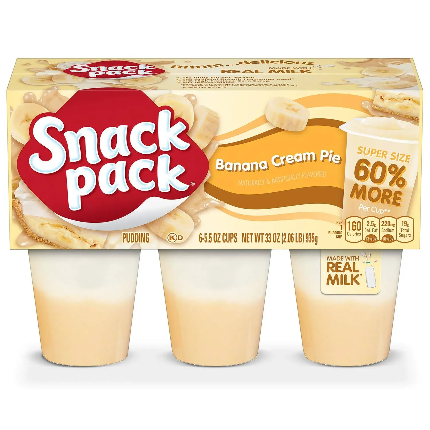 Snack Pack Banana Cream Pie Pudding