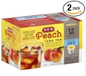 H-E-B Single Serve Peach Iced Tea Cups