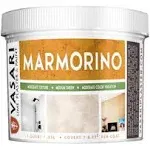 VASARI Lime Plaster & Paint | Marmorino Plaster (Fine Sand Finish) | Made from Natural Lime and Powdered Marble |color: Natural White #1 | size: 1 Quart Wet Mix