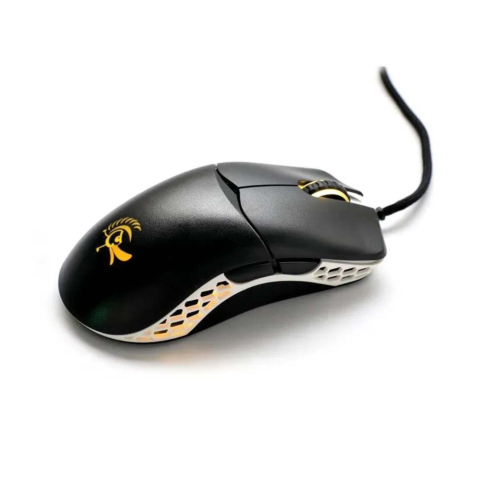 Ducky Feather Lightweight Gaming Mouse 3389 Sensor - (Black & White - Kailh 8.0 Switches)