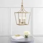 Safavieh PND4091C Kenris Gold 5-Light (LED Bulbs Included) Pendant