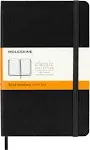 Moleskine Classic Collection Hard Cover Ruled Notebook, Medium, Black