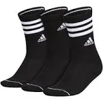 adidas Women's Cushioned 3-Stripe 3.0 3-Pack Crew Socks