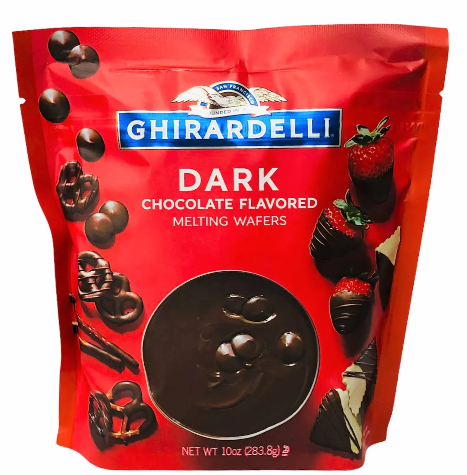 Ghirardelli Melting Wafers, Dark Chocolate Flavored - 10 oz