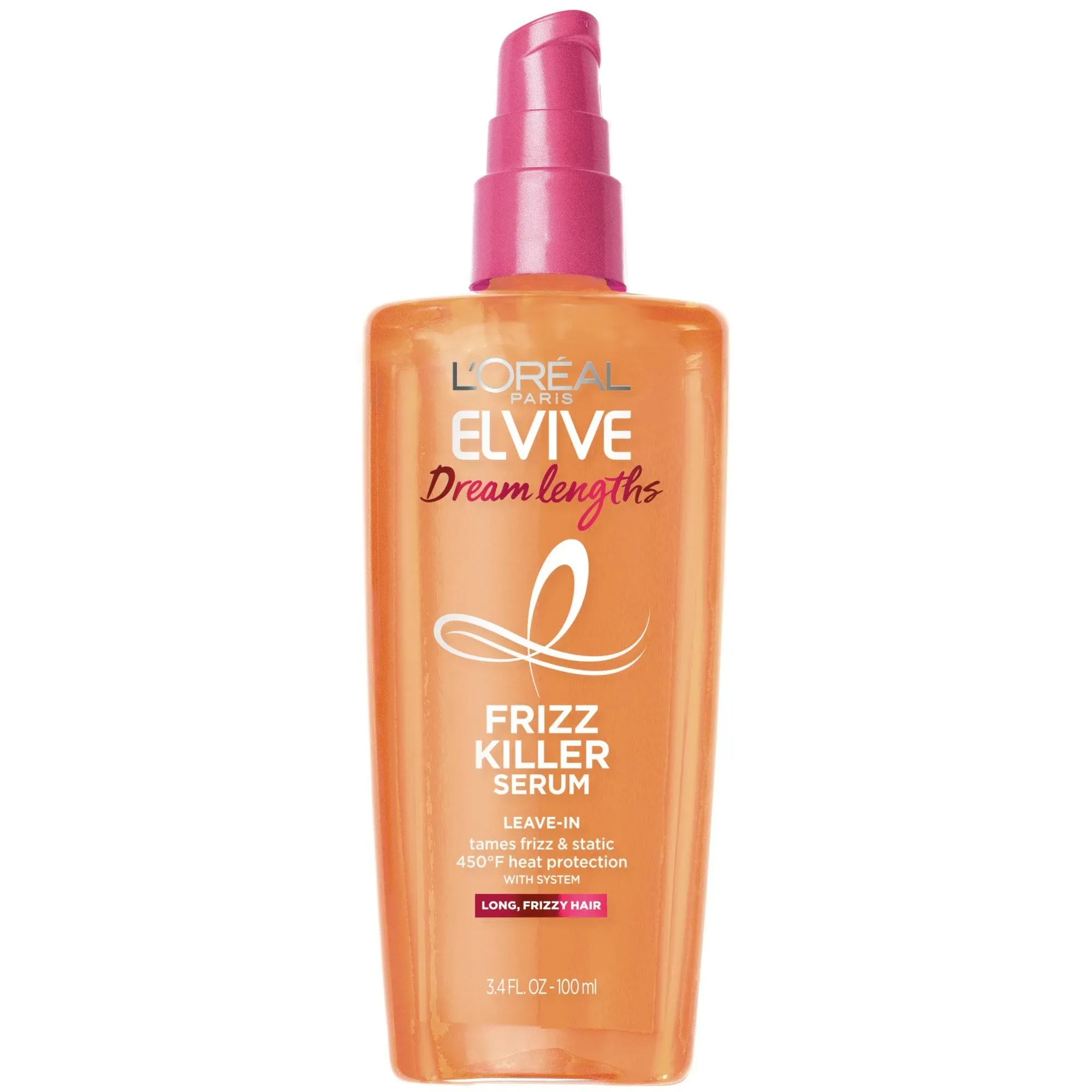 L'oreal Elvive Dream Lengths Serum, Leave-In, Frizz Killer, Long Frizzy Hair - 3 ...