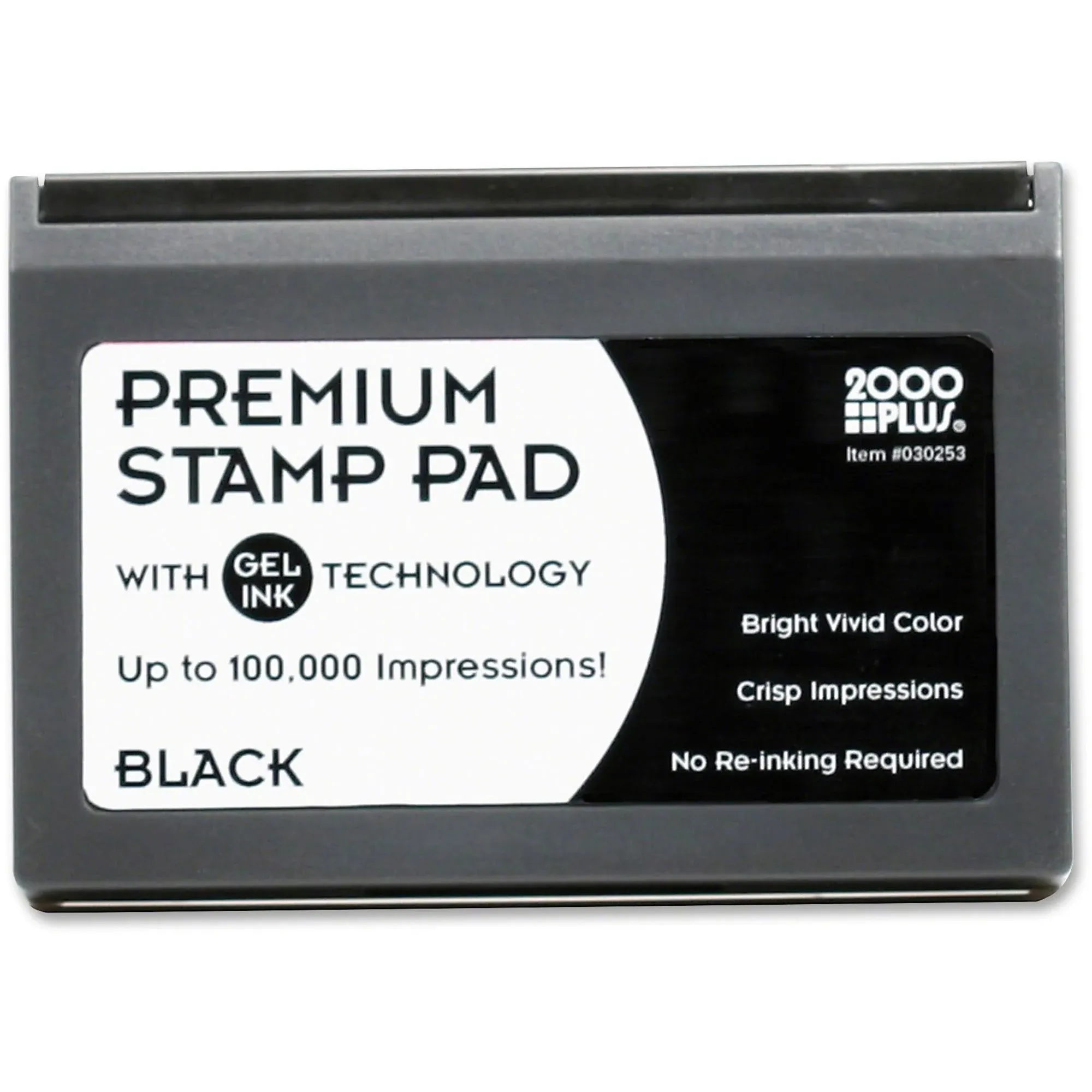 Cosco Microgel Stamp Pad for 2000 Plus, 2 3/4 x 4 1/4, Black