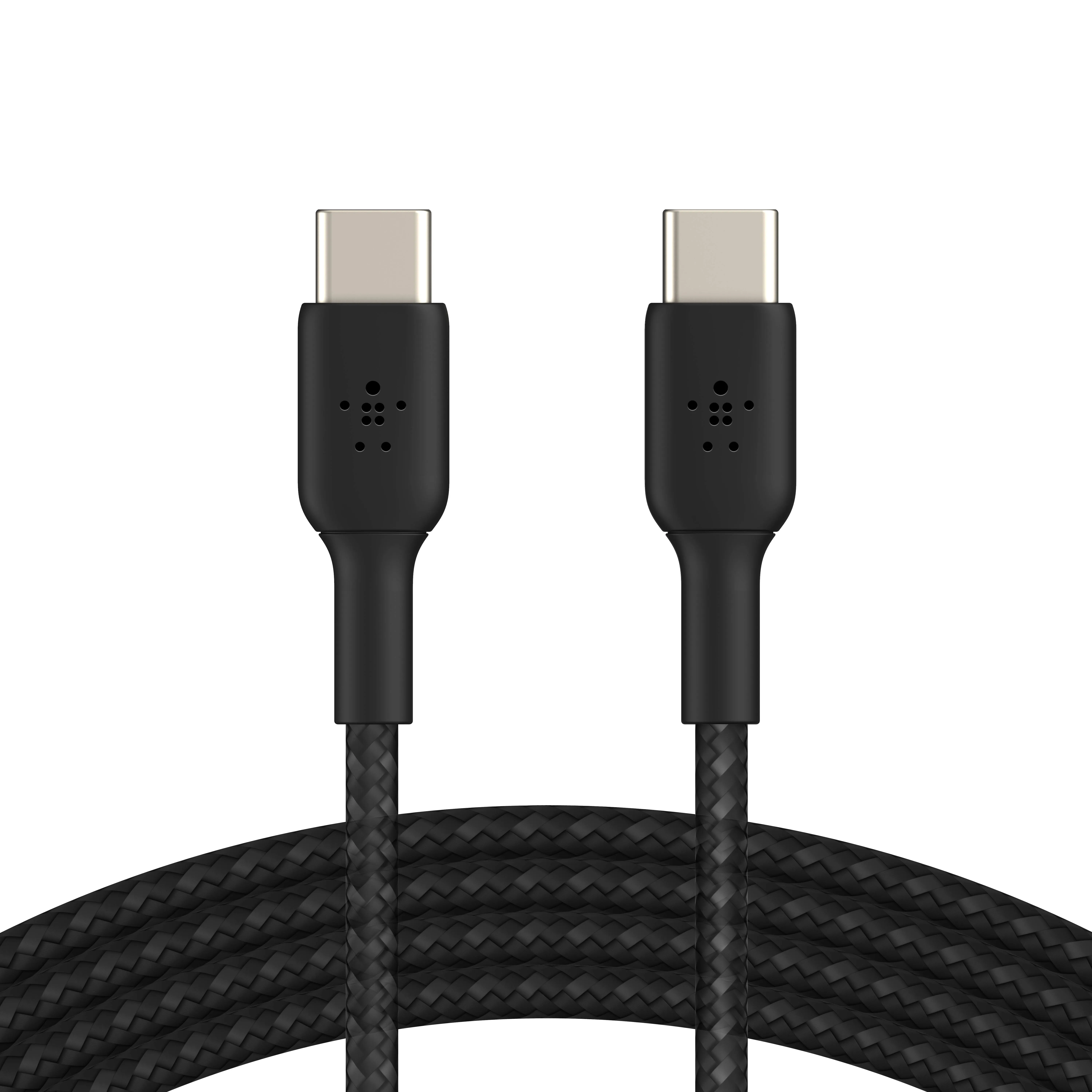 Belkin - BoostCharge Braided USB-C to USB-C Cable 3.3ft - Black