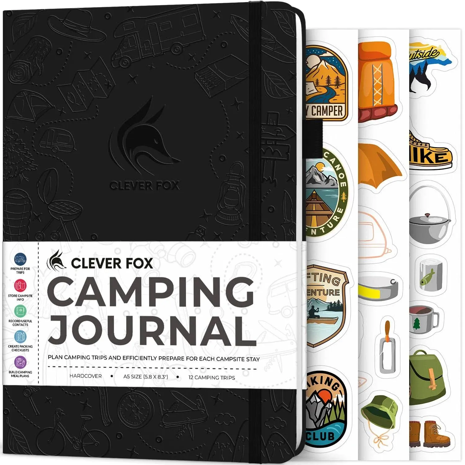 Clever Fox Camping Journal Camper Log Book & RV Trip Planner Outdoor Camp Journal ...