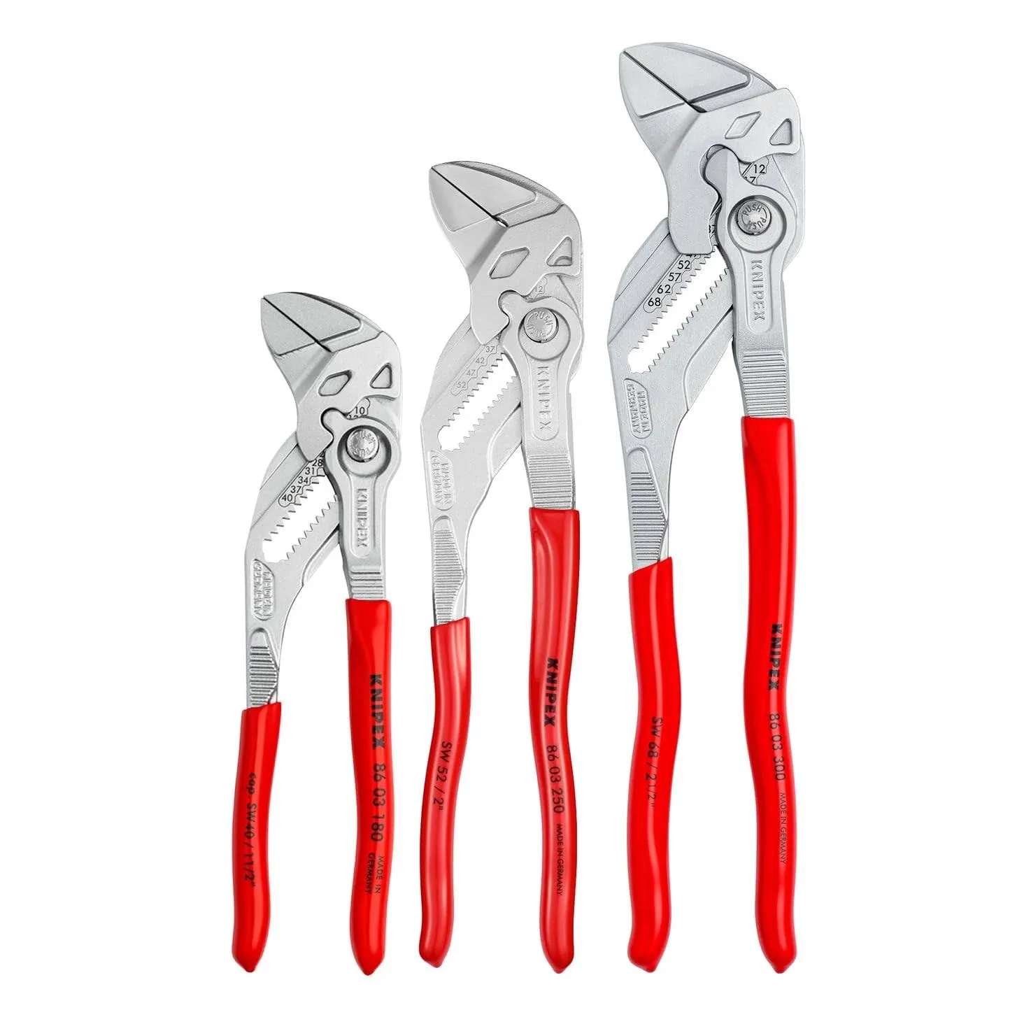 KNIPEX Tools 00 20 06 US2, Pliers Wrench 3-Piece Set