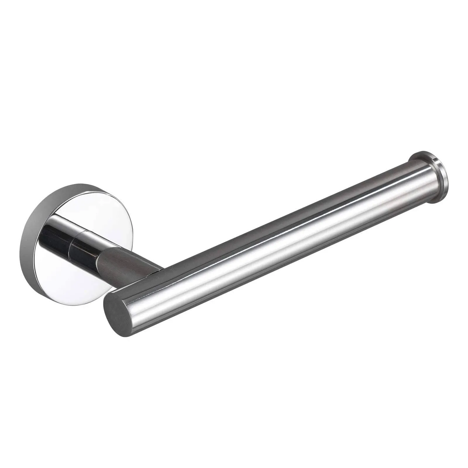 USHOWER Polished Chrome Toilet Paper Holder, Wall-Mounted Toilet Roll Holder for ...