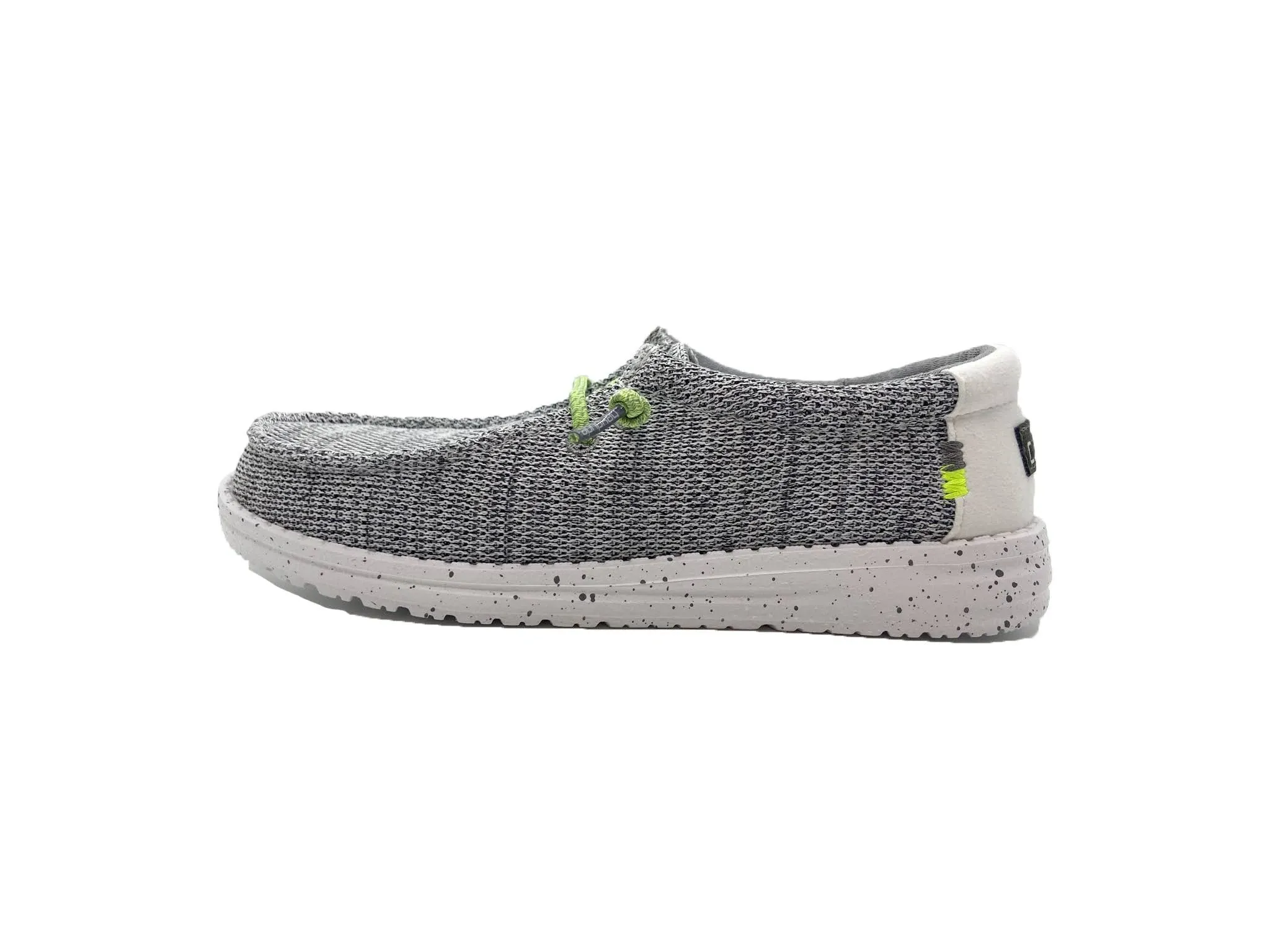 Boys Preschool HEYDUDE Wally Sox Shoes-  Grey/White Size 13.0