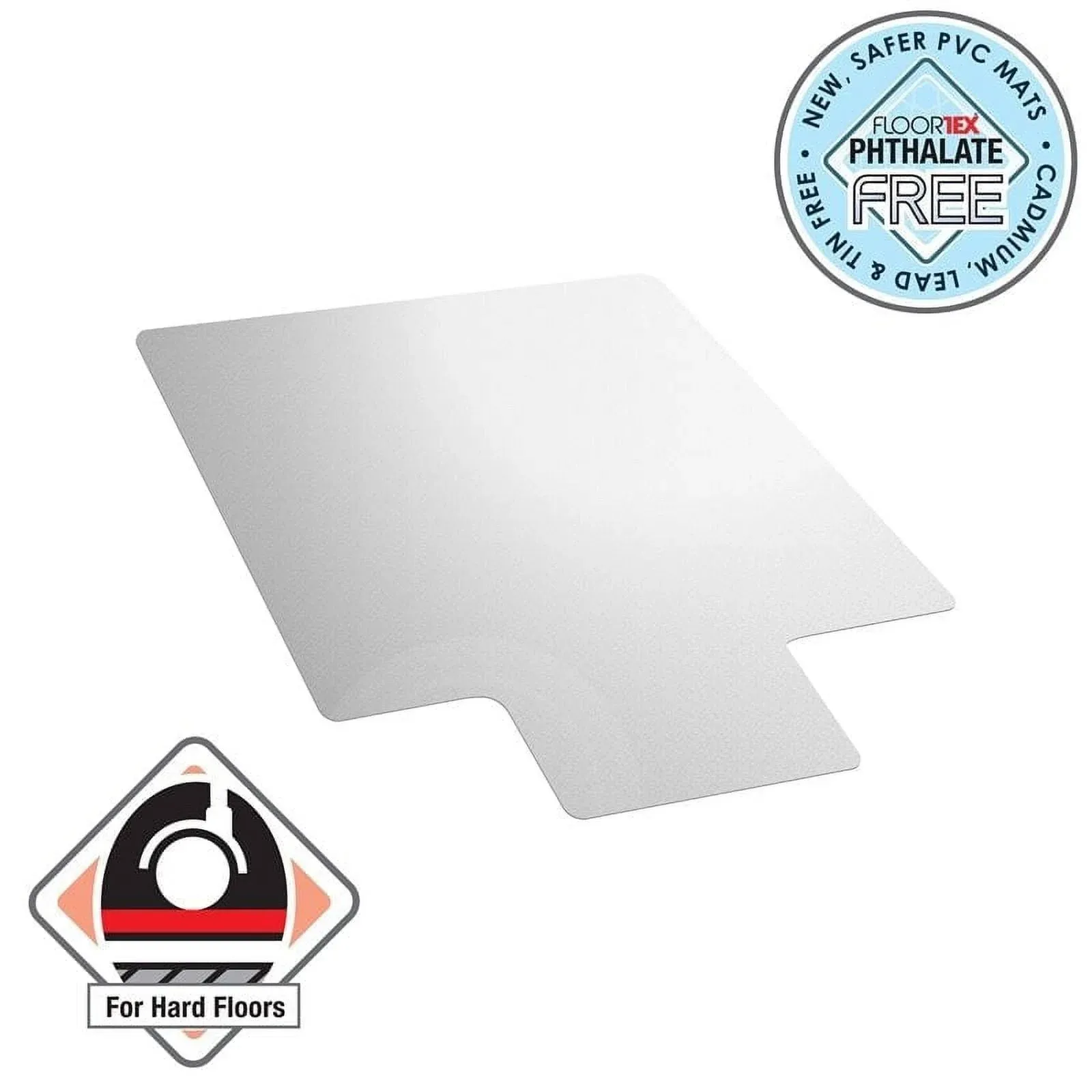 Chair Mat with Lip 45&#034; X 53&#034; for Hard Floors