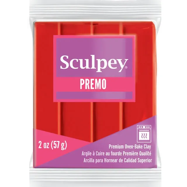 Premo Sculpey Polymer Clay 2oz Cadmium Red